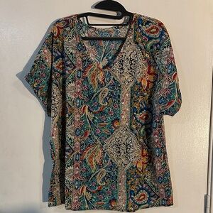 Colorful Paisley Women's Top